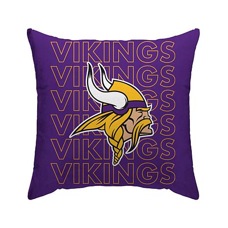 Minnesota Vikings 18'' x 18'' Echo Wordmark Poly Span Décor Pillow