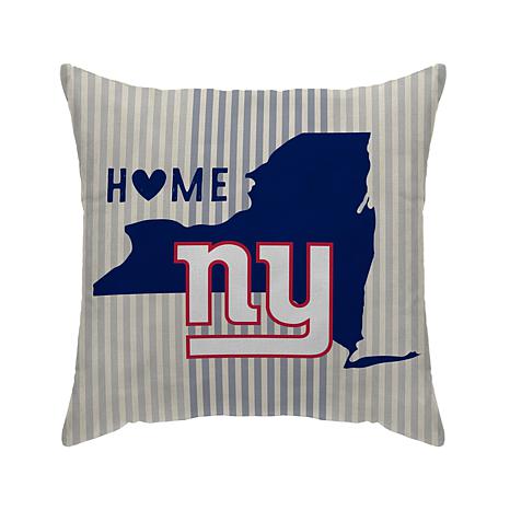 Officially Licensed NFL New York Giants Home State Duck Décor Pillow