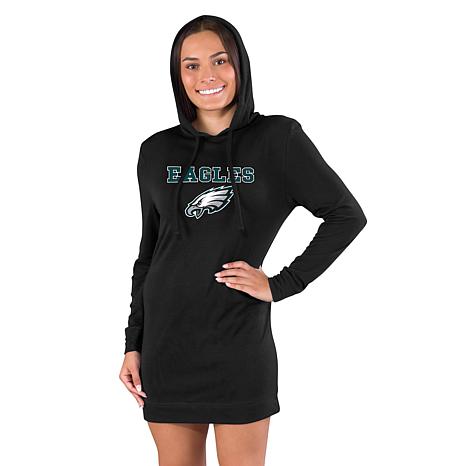 Football Fan Shop Officially Licensed NFL Philadelphia Eagles Ladies Gather Nightshirt - Black