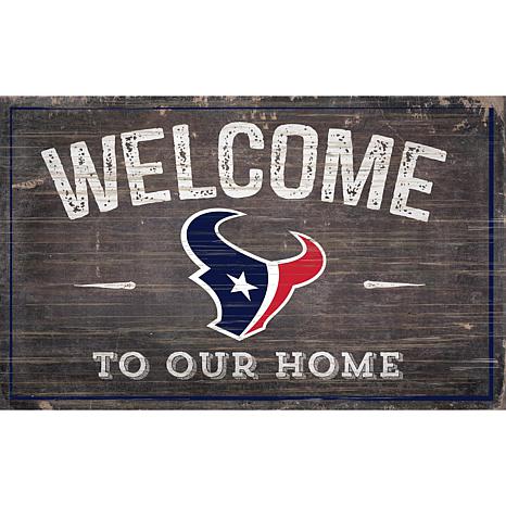 Officially Licensed Nfl 11x19 Welcome To Our Home Sign 10081037