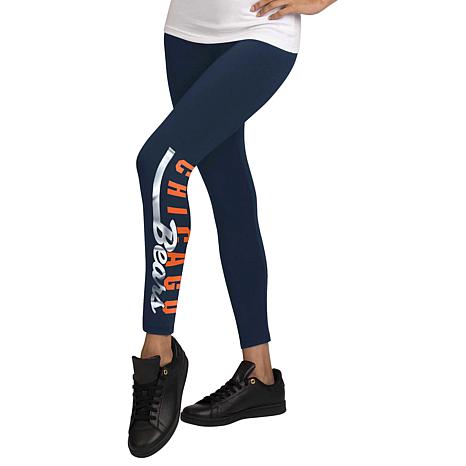 NFL Team Apparel Women's Denver Broncos Black Fraction Leggings