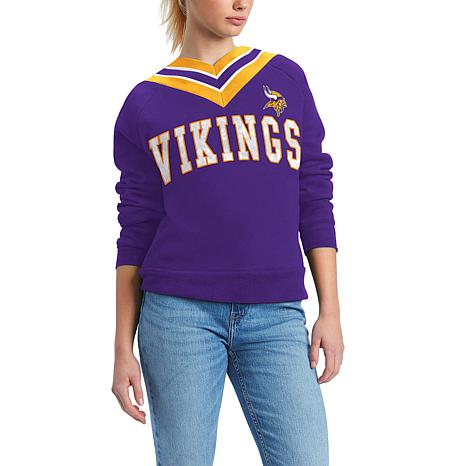 Minnesota Vikings NFL Womens Gray Woven Hoodie