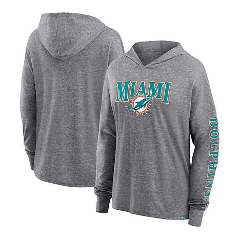 NFL, Tops, Miami Dolphins Nfl White Sweatshirt With Bedazzled Dolphin