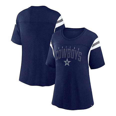 NFL Dallas Cowboys Sparkle Bling Rhinestones Fitted Jersey Shirt