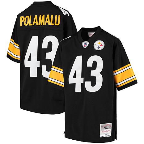 Mitchell & Ness Troy Polamalu White Pittsburgh Steelers Retired Player Name & Number Mesh Top