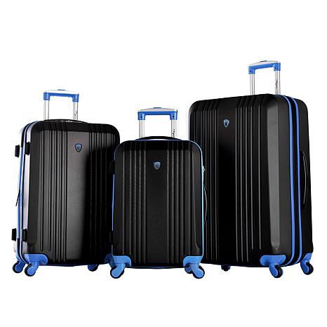 Olympia USA Apache 3-piece Luggage Set with Hidden Laptop Compartment ...