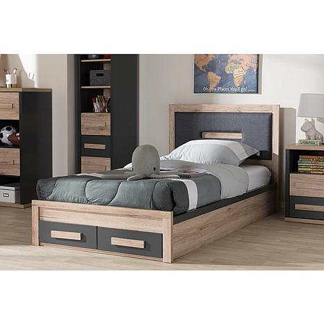 Pandora Two Tone 2 Drawer Twin Size Storage Platform Bed 9903936