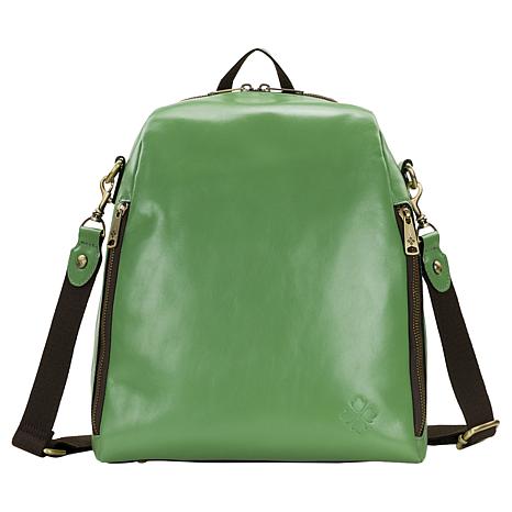 Patricia Nash Dorine Convertible Leather Backpack | HSN display picture 1