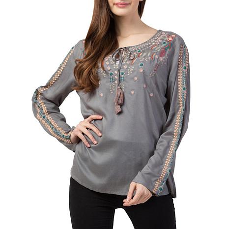 Raj Audrey Embroidered Blouse - 9398962