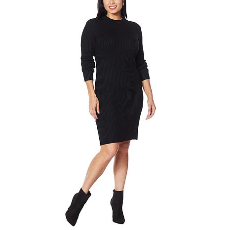 keyhole sweater dress
