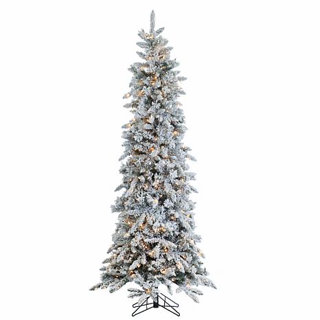 Sterling 7 1 2 Flocked Pine Lighted Christmas Tree Sterling 7 1 2 Flocked Pine Lighted Christmas Tree