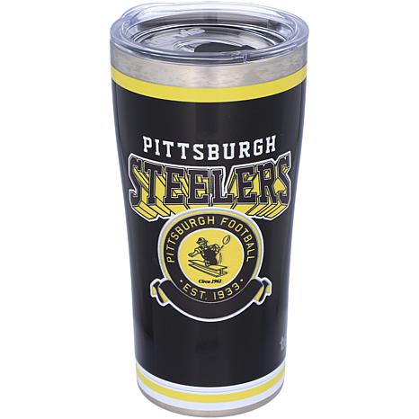 Pittsburgh Steelers White Plastic Vintage Cups Tumblers Set of 4