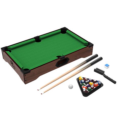 pool table in a pool