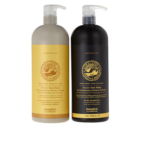 Tweak'd store by Nature Restore Coco-Nutty Supersize Shampoo & conditioner 32 oz each