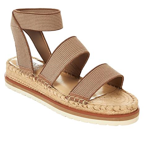 elastic strap platform sandals