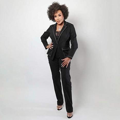 Vivica A. Fox Collection Millenium Pant with Side Studs Vivica A. Fox Collection Millenium Pant with Side Studs