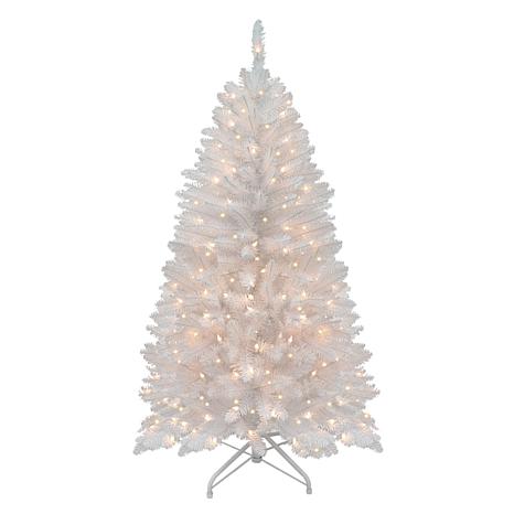 White Franklin Fir 4 1 2 Artificial Christmas Tree With Clear Artificial Christmas Tree