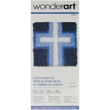 Wonderart Latch Hook Kit x 12-inch Polycotton Heart Wreath 12 x 12-12x12