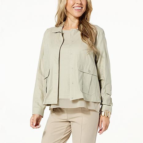 WynneLayers Linen Blend Jacket - 20709974 | HSN