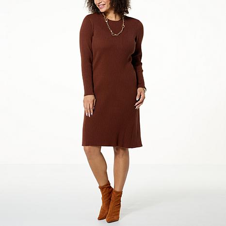 WynneLayers Long-Sleeve Soft Knit Butterfly Dress