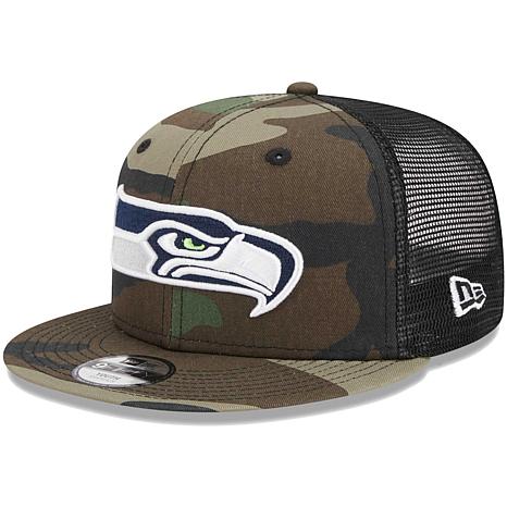 New Era Camo/Olive Seattle Seahawks Trucker 9FIFTY Snapback Hat