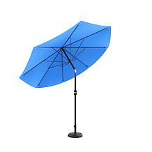 10' Auto-Tilt Patio Umbrella with Easy Crank - Brilliant Blue