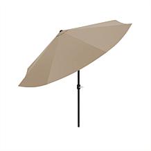 10' Auto-Tilt Patio Umbrella with Easy Crank - Sand