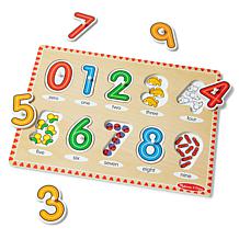 10-Piece Number Concepts Peg Puzzle