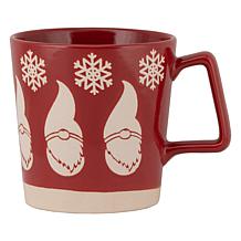 10 Strawberry Street Assorted Red and Green Holiday Mugs 4-Pack