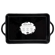10 Strawberry Street Flying Ghost Bakeware, Rectangle, Black