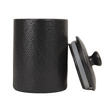 10 Strawberry Street Marquis Canister Set, Matte Black - 3 Piece