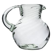 10 Strawberry Street Optic Swirl Mexican Glassware, Pitcher