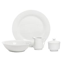 10 Strawberry Street Simply White 45-Piece Round Dinnerware Set