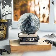 100mm Halloween Polyresin Haunted House Water Globe