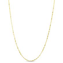 10K Yellow Gold Singapore Chain with Spring Ring Clasp