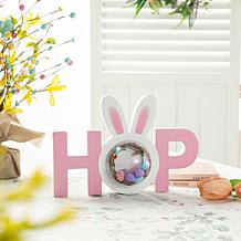 10"L Easter Wooden Hop Table Decor