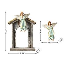 11-piece Deluxe Blue Resin Nativity Figurine Set