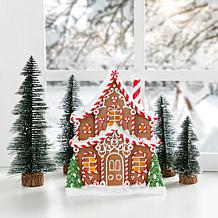 11.75"H Christmas Lighted Resin Village Table Decor
