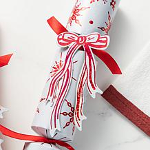 12-Pack Christmas Party Crackers with Snowflake Design