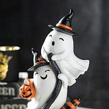 13.00''H Halloween Polyresin Stacked Ghost Table Decor