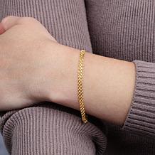 14K 3-Row 7 1/4" Bismark Bracelet