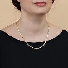 14K Gold Herringbone 16" Necklace