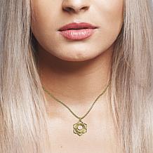 14K Gold-Plated Sterling Silver Sacral Chakra Pendant with Chain