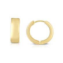 14K Polished Gold Huggie Earrings  