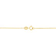 14K Yellow Gold 1.1mm Diamond-Cut Cable Chain Necklace - 24"