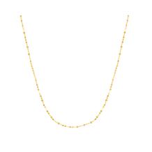 14K Yellow Gold 16" Mirror Rolo Chain With Lobster Clasp