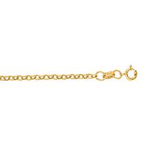 14K Yellow Gold 1.9mm Rolo Link Chain - 16"