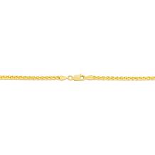 14K Yellow Gold 2.8mm Round Wheat Chain Necklace - 20"