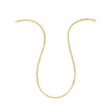 14K Yellow Gold Braided Chain 16" Necklace