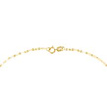 14K Yellow Gold Polished Mariner Chain Necklace - 18"